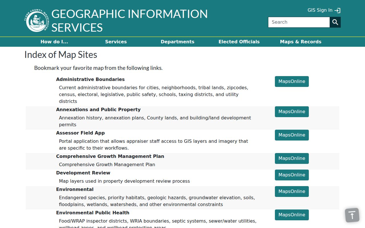Hazel Dell residents directory county map layers